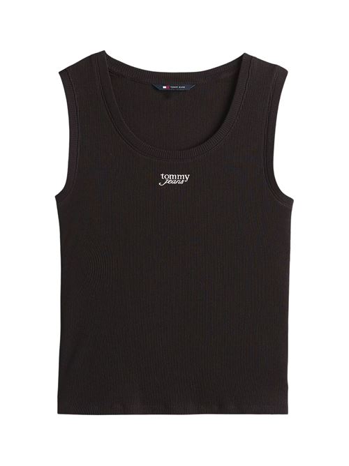 Camotta nera in cotone Tommy Jeans | DW0DW21369BDS
